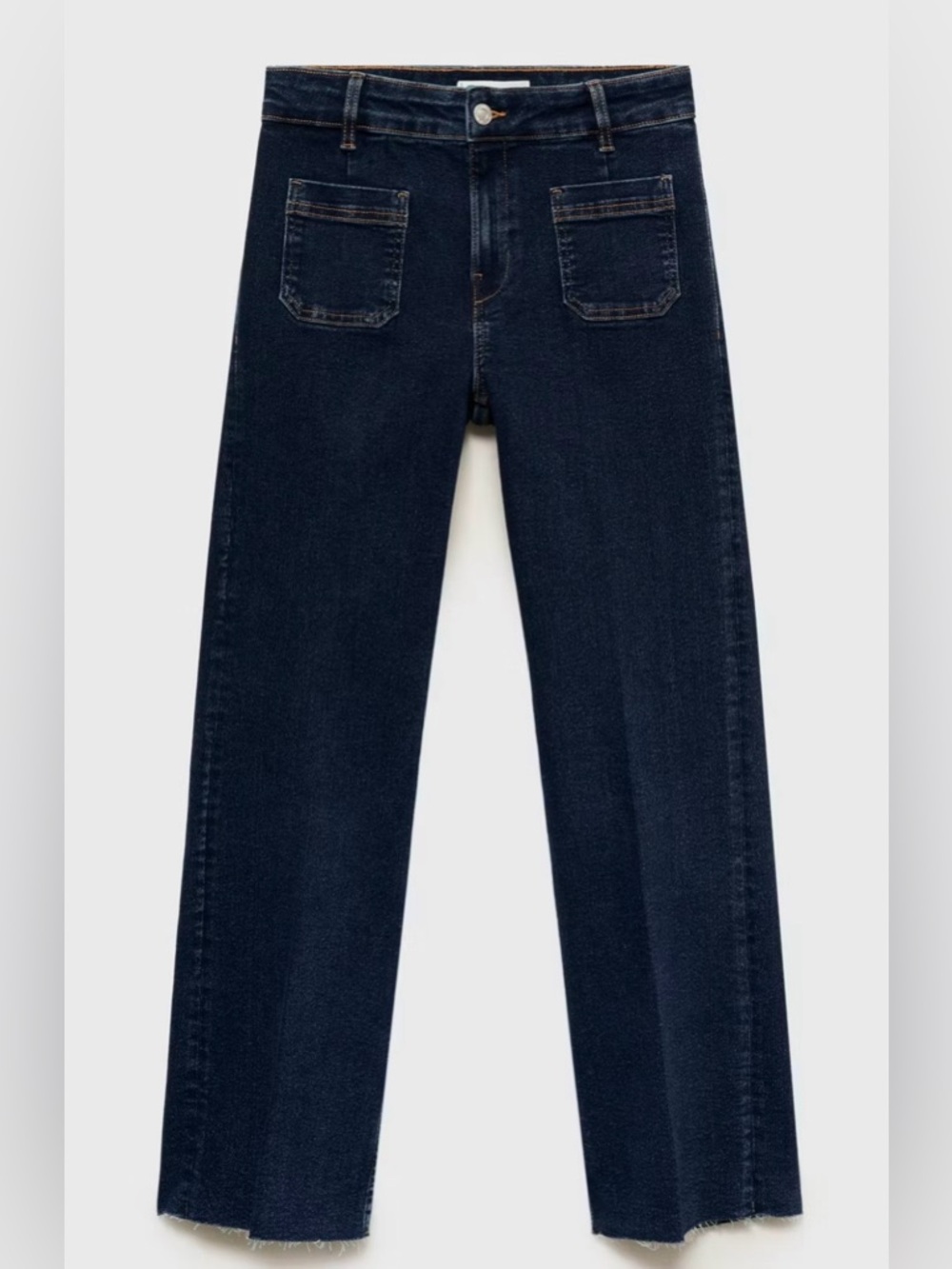 FLARED CROPPED JEANS WITH POCKETS